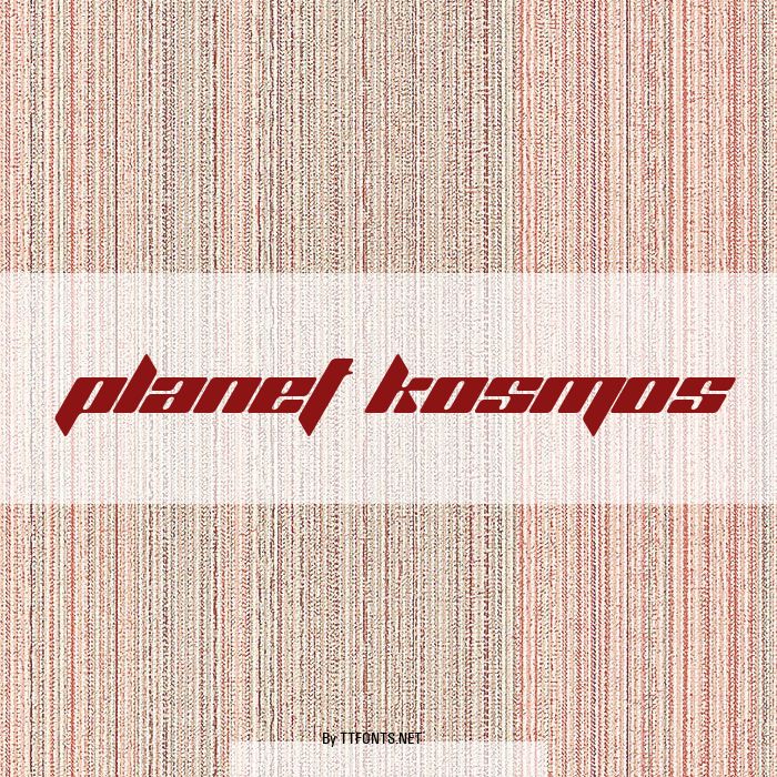 Planet Kosmos example